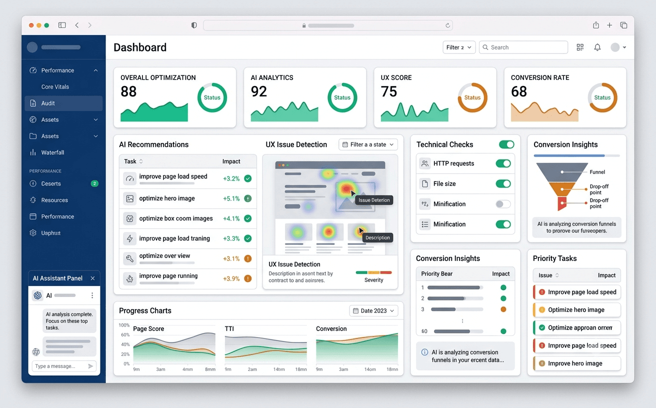 AI Optimization Checker case study mockup