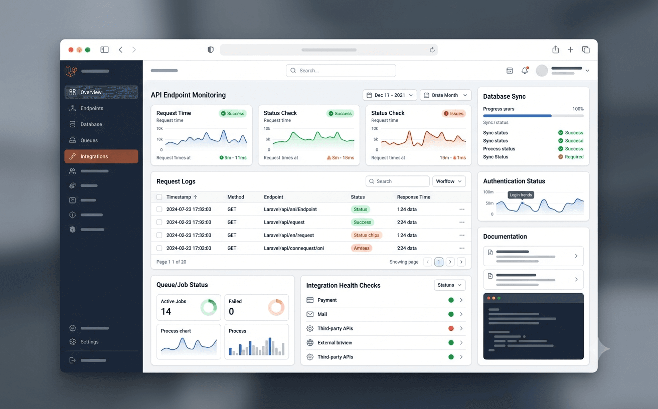 Laravel API Platform case study mockup
