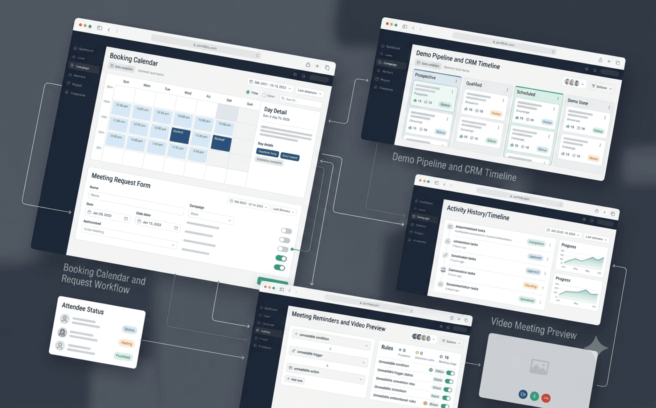 Video Meeting Platform case study mockup