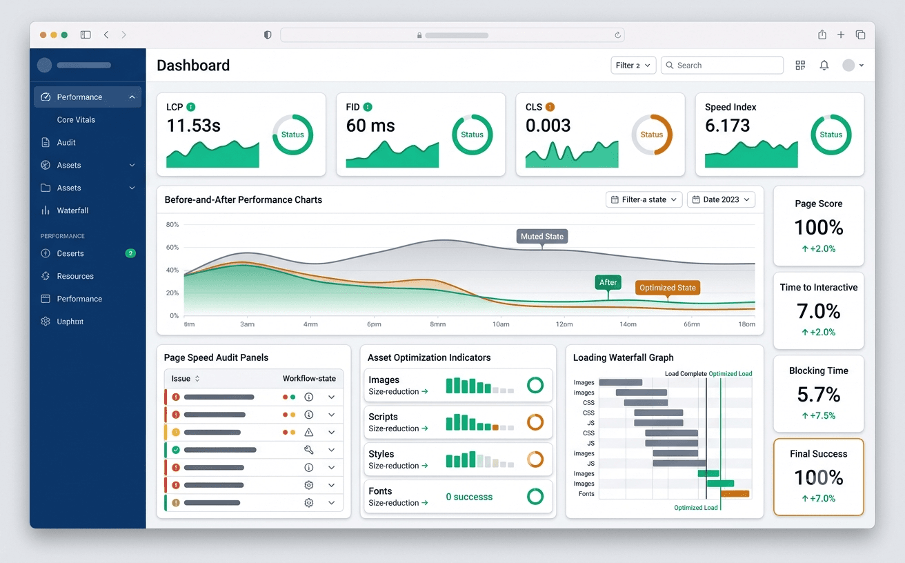 Performance Optimization case study mockup