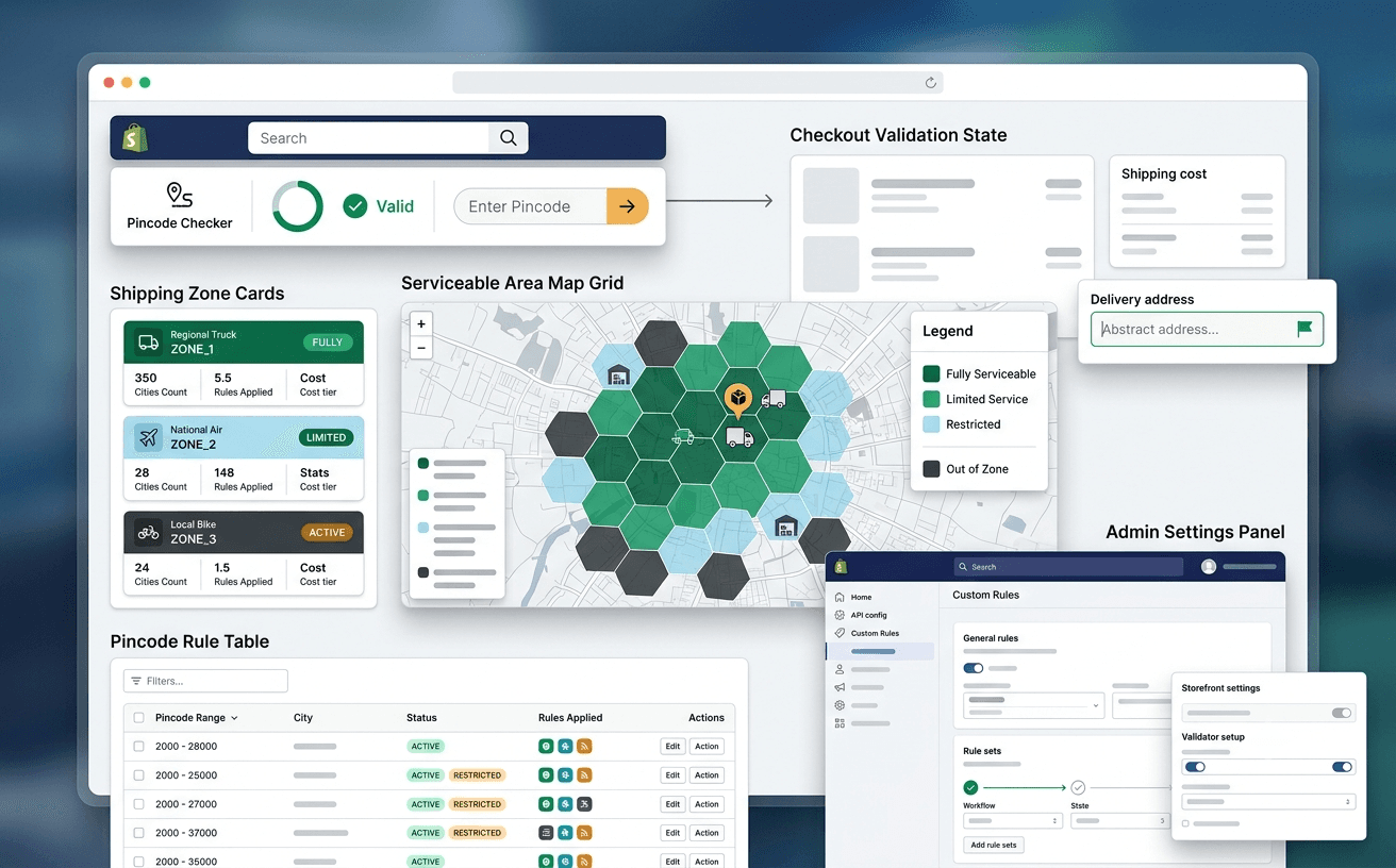 Pincode Validation case study mockup