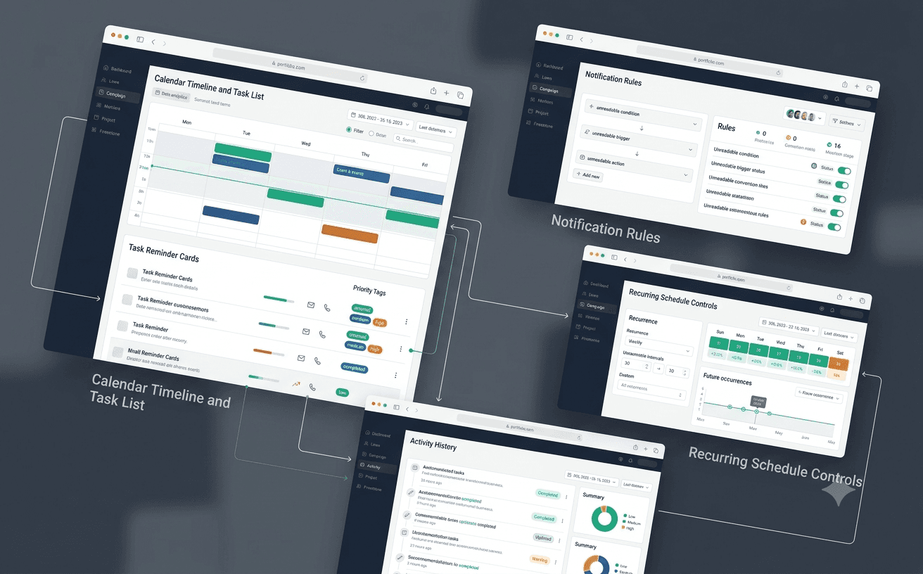 RemindMe case study mockup