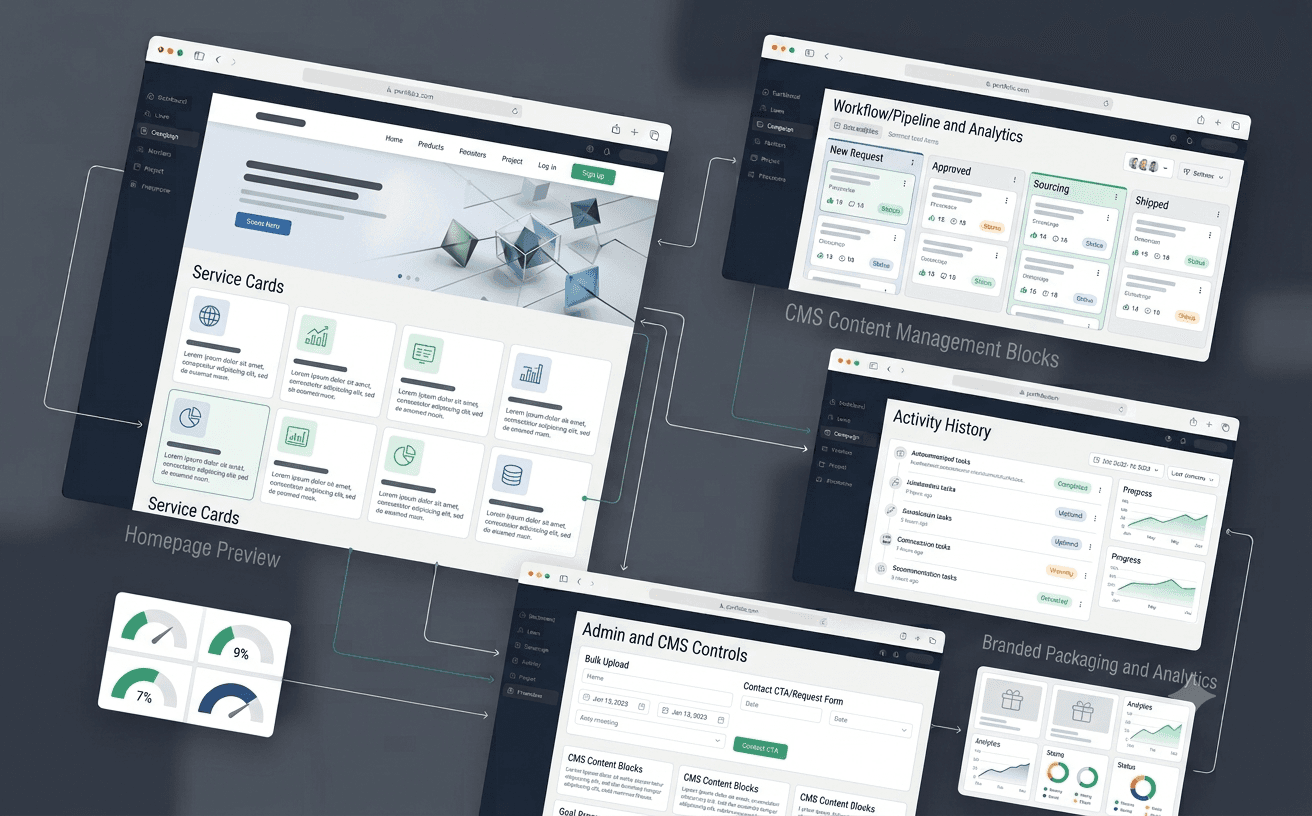 Weforit Website case study mockup